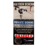 Brayden Schenn St Louis Blues Autographed Away 8x10 Photo - Fan Cave COA