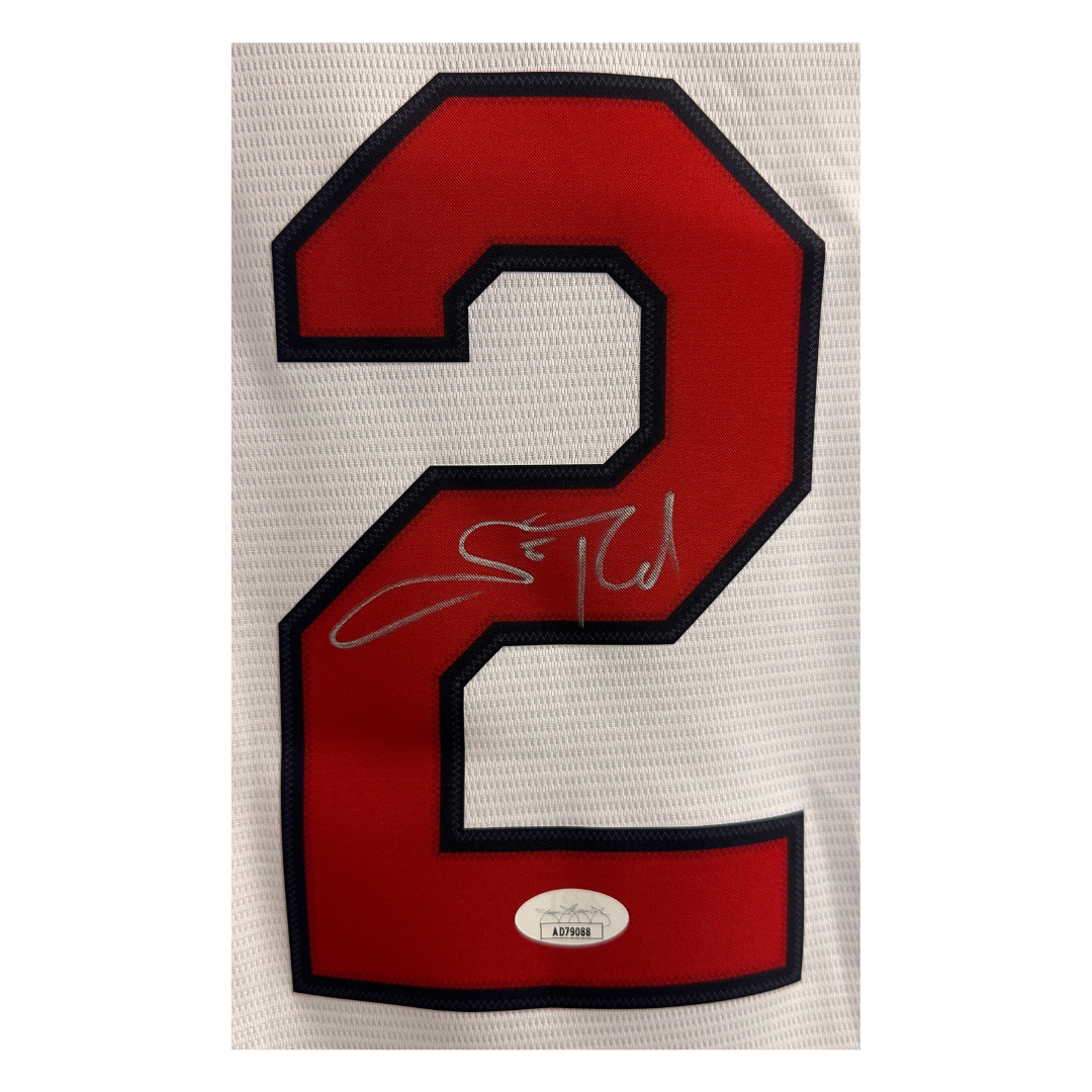 Scott Rolen St Louis Cardinals Autographed White Nike Replica Jersey w/ Hall of Fame Patch - JSA COA
