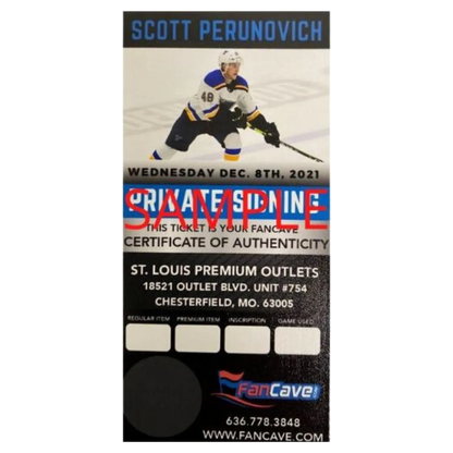 Scott Perunovich St Louis Blues Autographed 8x10 Photo - Fan Cave COA