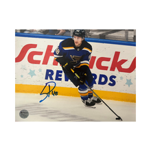 Scott Perunovich St Louis Blues Autographed Home Skating 8x10 Photo - Fan Cave COA