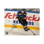 
Scott Perunovich St Louis Blues Autographed Home Skating 8x10 Photo - Fan Cave COA — Front