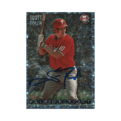 Scott Rolen Philadelphia Phillies Autographed Bowman Rookie Card - JSA COA