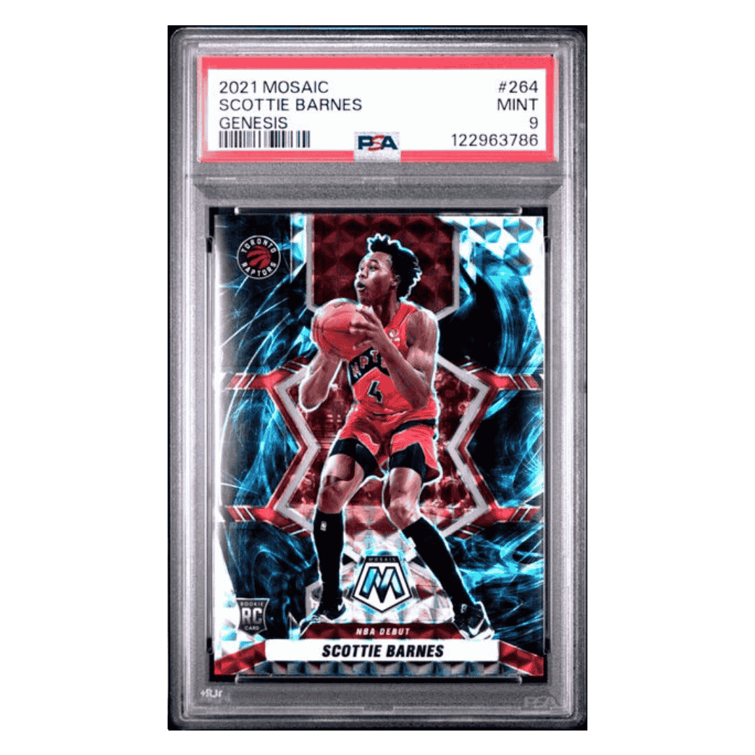 Scottie Barnes PSA 9 2021 Panini Mosaic Genesis Rookie RC Card #264