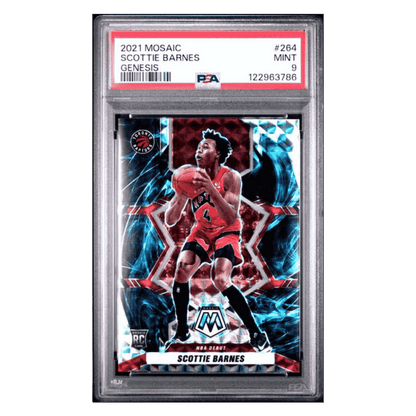 Scottie Barnes PSA 9 2021 Panini Mosaic Genesis Rookie RC Card #264