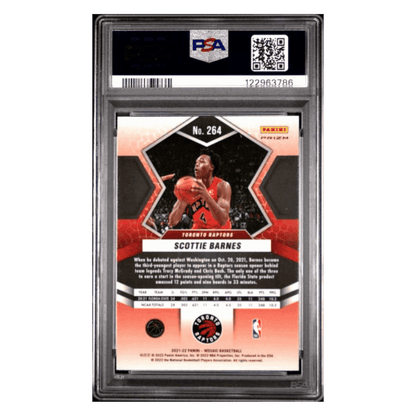 Scottie Barnes PSA 9 2021 Panini Mosaic Genesis Rookie RC Card #264