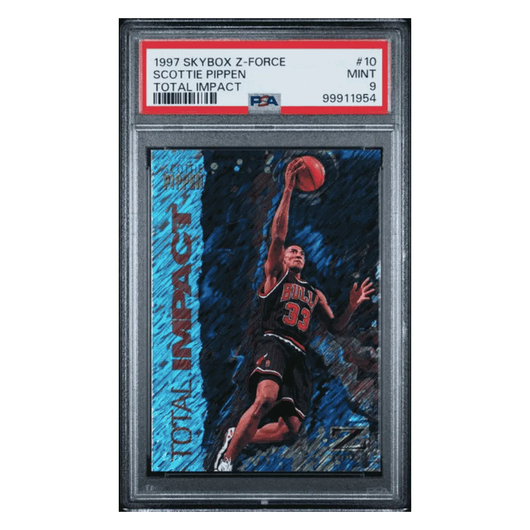 Scottie Pippen PSA 9 1997 Skybox Z-Force Total Impact Card #10