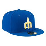 Seattle Mariners Cooperstown Collection Wool New Era Royal 59FIFTY Fitted Hat