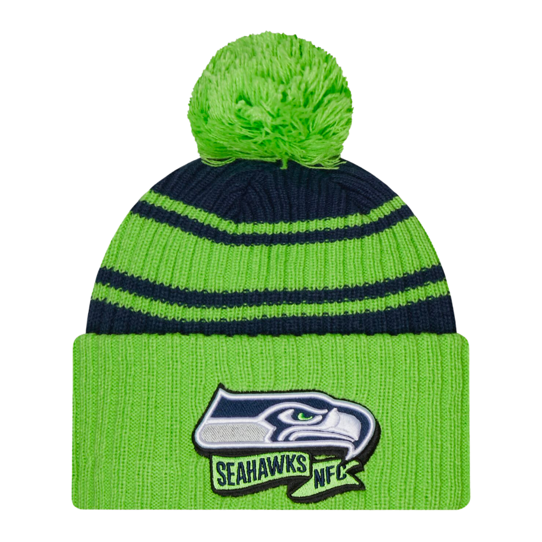 Seattle Seahawks 2022 Sideline Cold Weather Sport Knit Pom Beanie