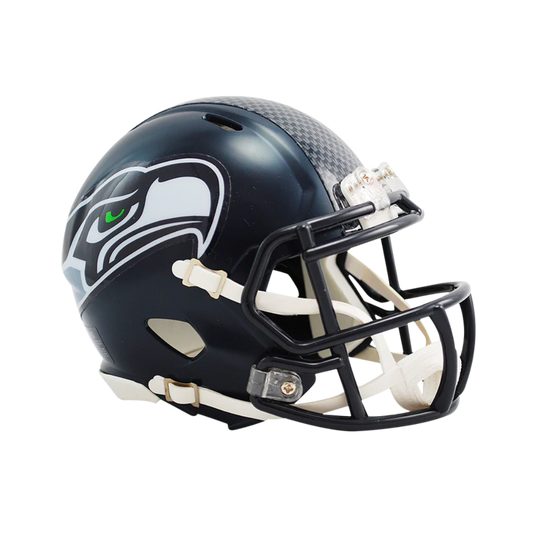 Seattle Seahawks Matte Navy Speed Riddell Mini Football Helmet