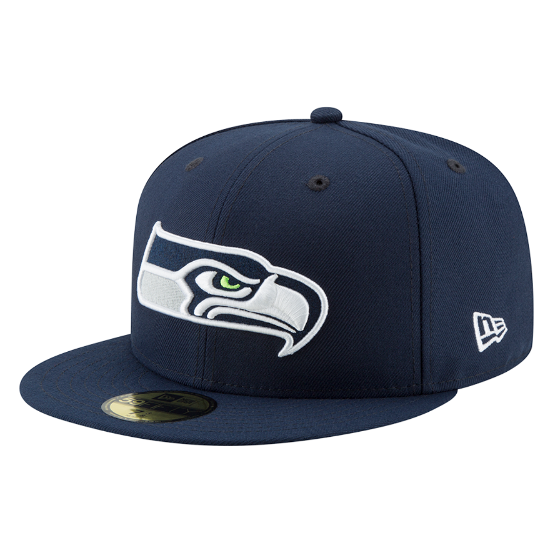 Seattle Seahawks Official Team Color Navy New Era 59FIFTY Fitted Hat