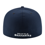 Seattle Seahawks Official Team Color Navy New Era 59FIFTY Fitted Hat