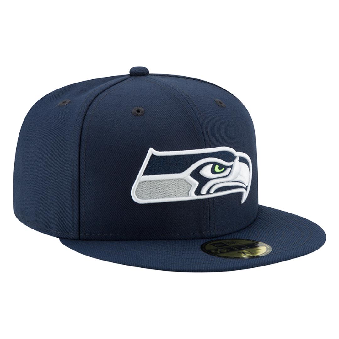 Seattle Seahawks Official Team Color Navy New Era 59FIFTY Fitted Hat
