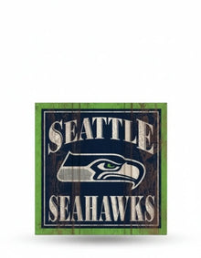 Seattle Seahawks Wooden Magnet 3" x 3"