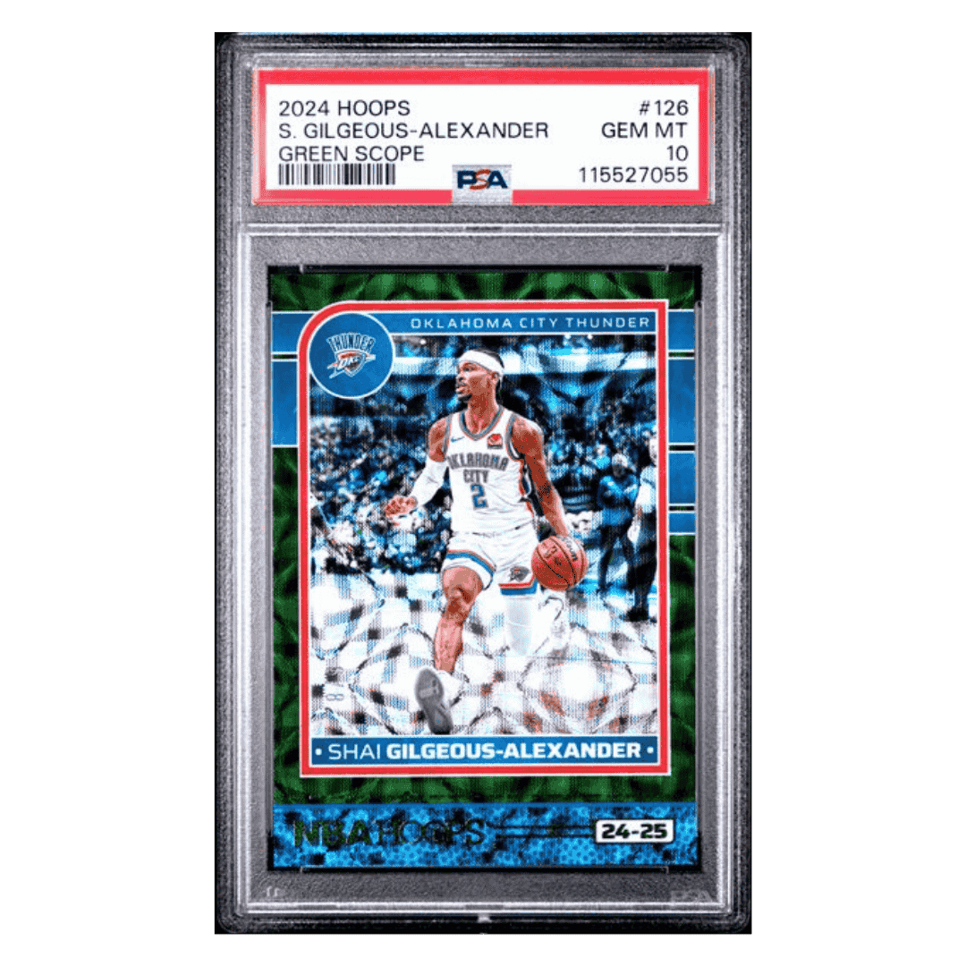 Shai Gilgeous-Alexander PSA 10 2024 Panini Hoops Green Scope #d/ 8 Card #126