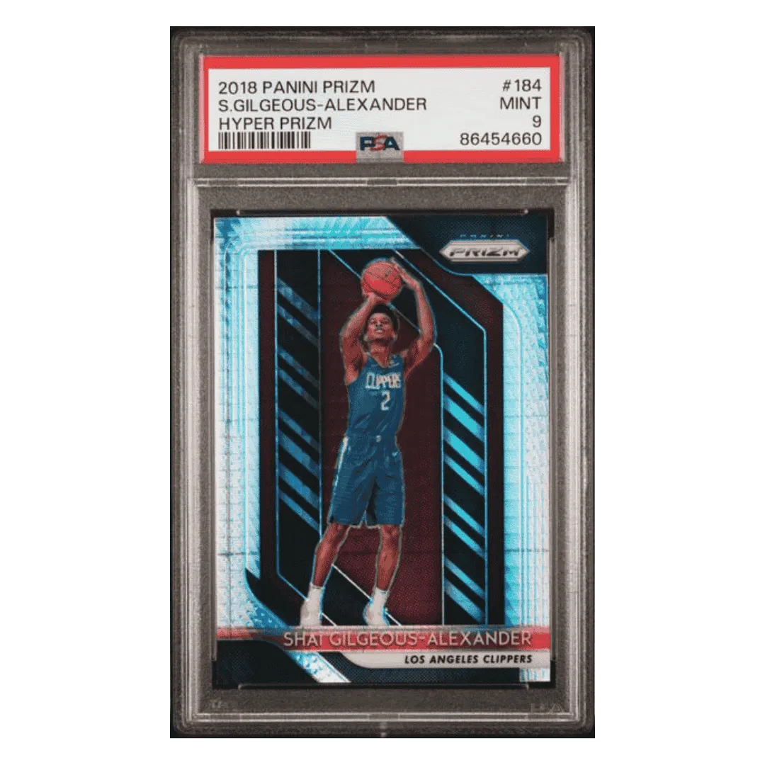 Shai Gilgeous-Alexander PSA 9 2018 Panini Prizm Hyper Card #184