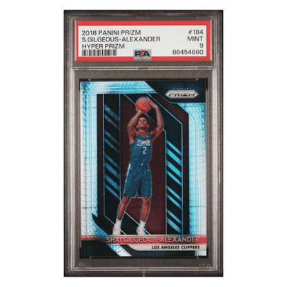Shai Gilgeous-Alexander PSA 9 2018 Panini Prizm Hyper Card #184