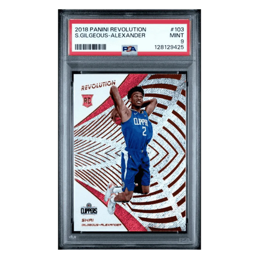 Shai Gilgeous-Alexander PSA 9 2018 Panini Revolution Rookie RC Card #103
