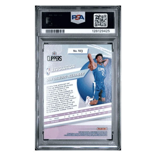 Shai Gilgeous-Alexander PSA 9 2018 Panini Revolution Rookie RC Card #103