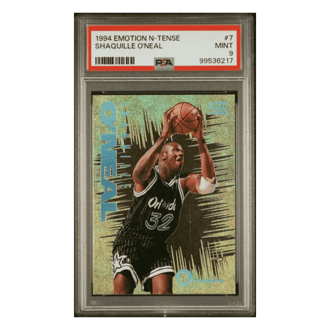 Shaquille O'Neal PSA 9 1994 Skybox Emotion N-Tense Card #7
