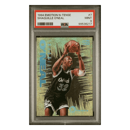 Shaquille O'Neal PSA 9 1994 Skybox Emotion N-Tense Card #7