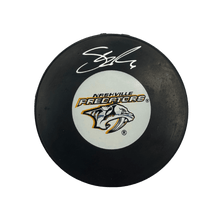 Shea Weber Nashville Predators Autographed Logo Puck - Frozen Pond COA
