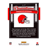 Shedeur Sanders 2025 Panini Donruss Downtown Rookie RC Card #17