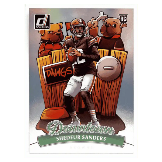 Shedeur Sanders 2025 Panini Donruss Downtown! Rookie RC Card #17