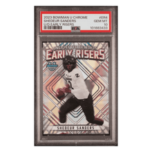 Shedeur Sanders PSA 10 2023 Topps Bowman University Chrome Unexpected Delights Early Risers Card #ER4