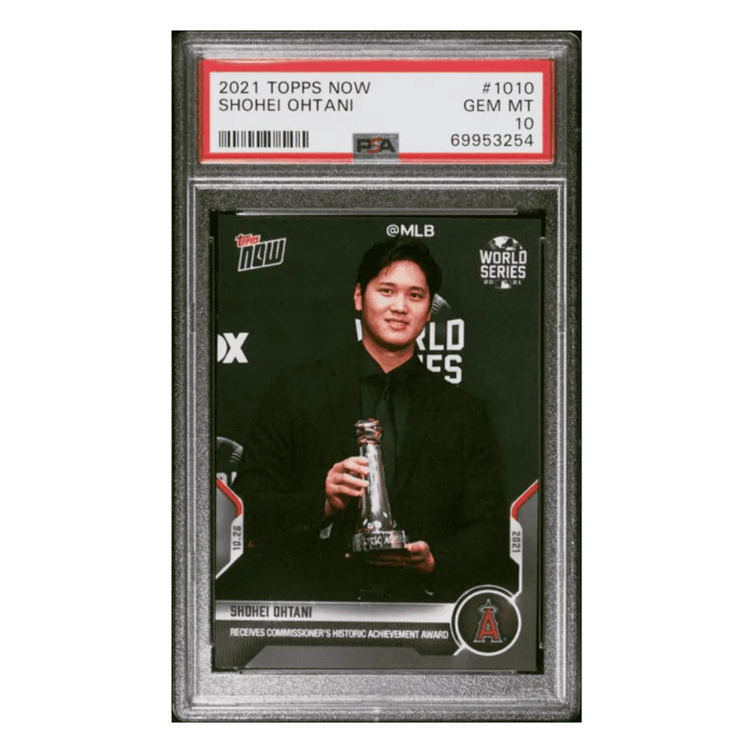Shohei Ohtani PSA 10 2021 Topps Now Card #1010