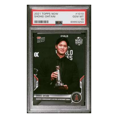 Shohei Ohtani PSA 10 2021 Topps Now Card #1010
