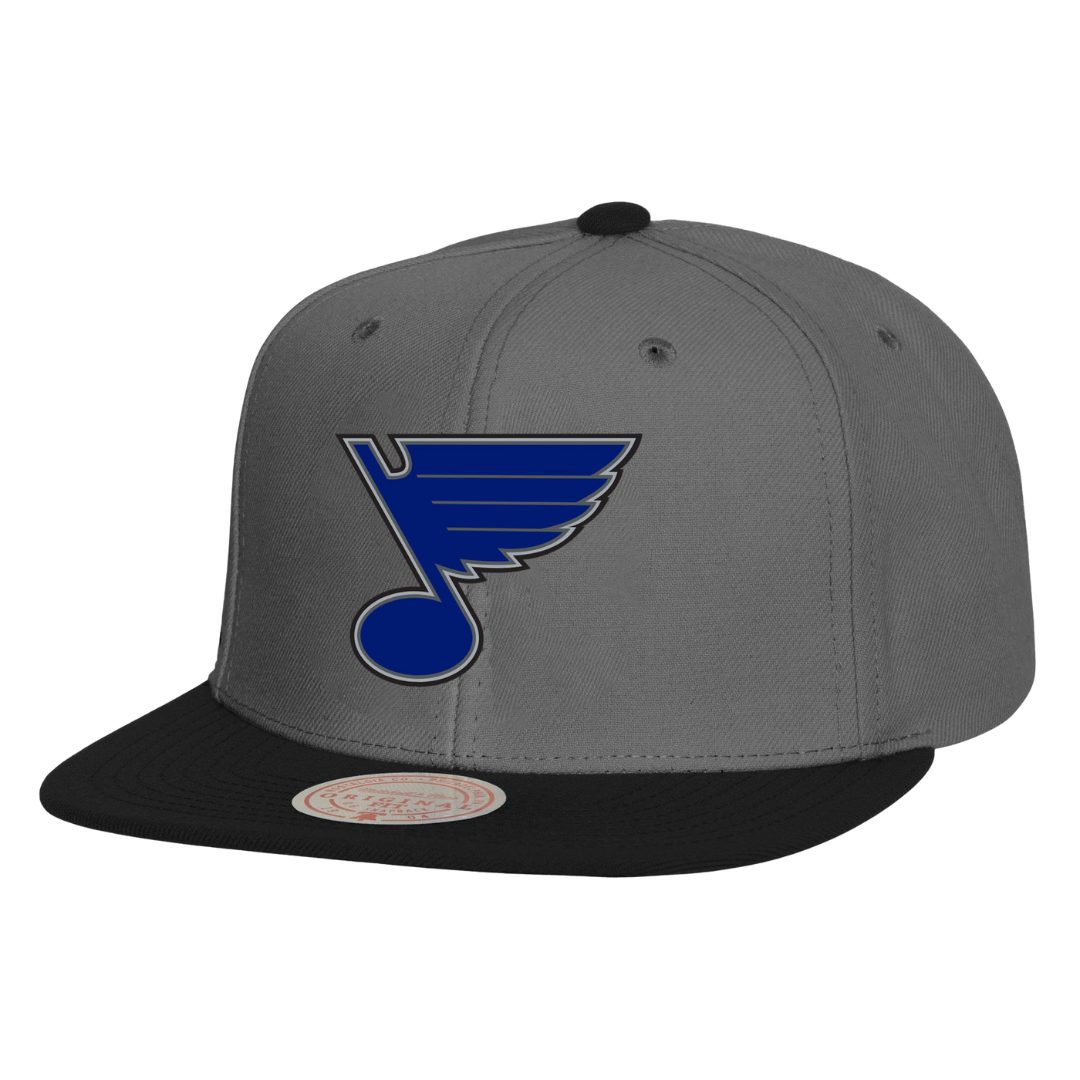 St Louis Blues Storm Front Mitchell and Ness Snapback Hat