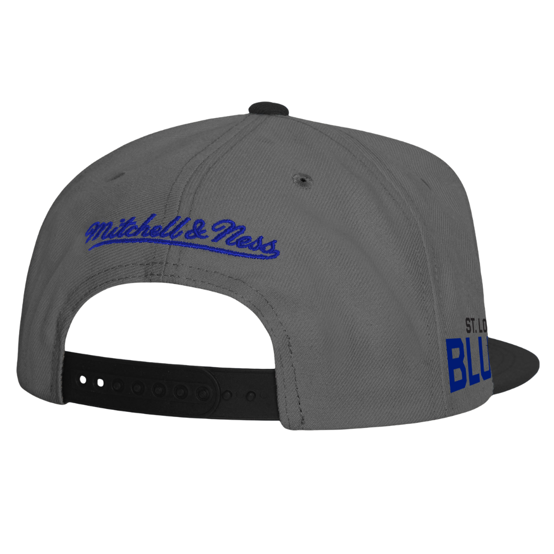 St Louis Blues Storm Front Mitchell and Ness Snapback Hat