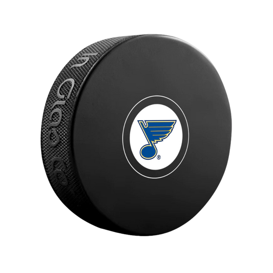 St Louis Blues Team Logo Autograph Puck
