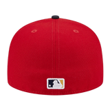 St Louis Cardinals Bird on Bat Gold 2Tone New Era Red/Black 59FIFTY Fitted Hat