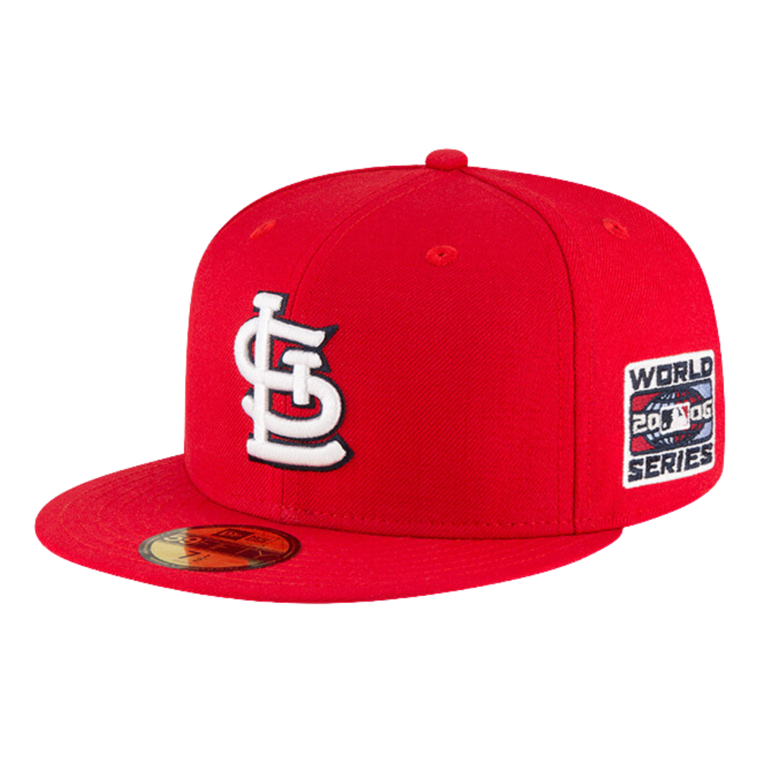 St.Louis Cardinals Sidepatch 2006 World Series 59FIFTY Fitted Hat - Black/ White Blk/Wht / 7 3/8