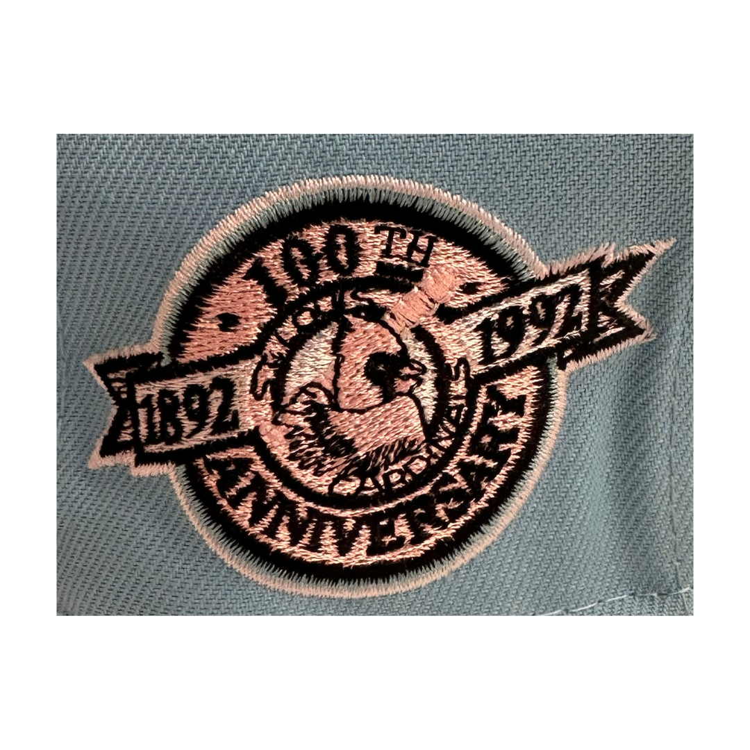 St Louis Cardinals 100th Anniv. Patch 2Tone New Era Light Blue/Navy 9FIFTY Adjustable Snapback Hat