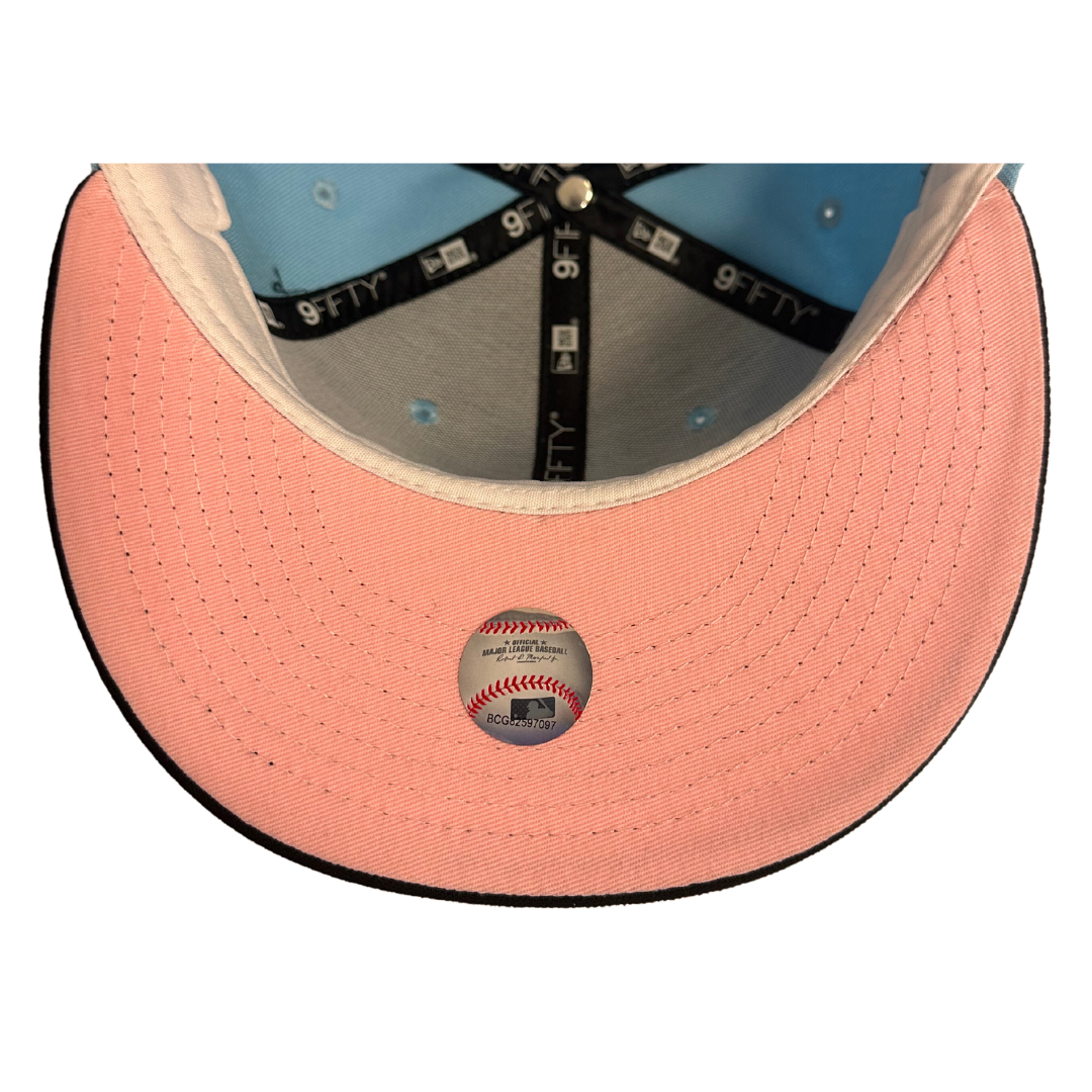 St Louis Cardinals 100th Anniv. Patch 2Tone New Era Light Blue/Navy 9FIFTY Adjustable Snapback Hat