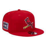 St Louis Cardinals Bird on Bat 2006 World Series Patch New Era Red 9FIFTY Adjustable Snapback Hat