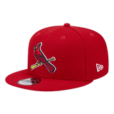 St Louis Cardinals Bird on Bat 2006 World Series Patch New Era Red 9FIFTY Adjustable Snapback Hat