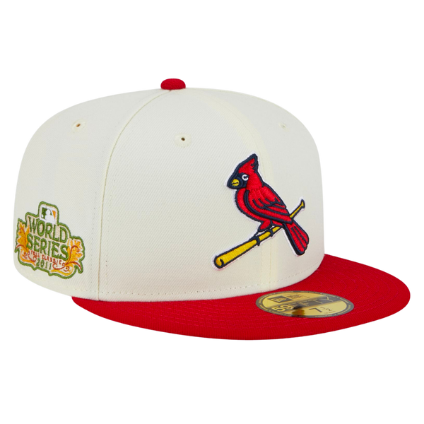 St Louis Cardinals Bird On Bat Green and White Custom 59FIFTY