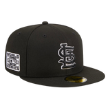 St Louis Cardinals STL 2006 World Series Patch New Era Black/White 59FIFTY Fitted Hat