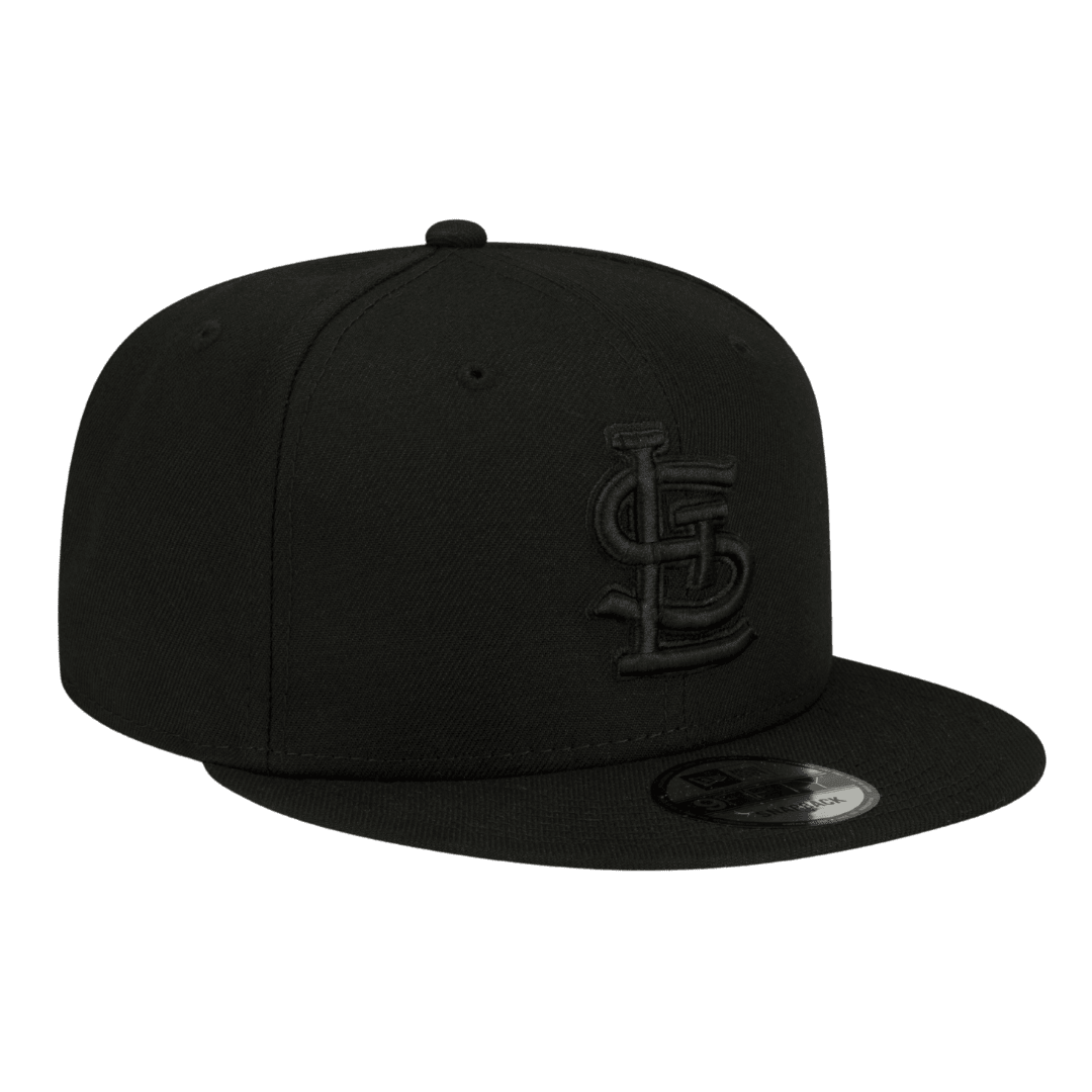 St Louis Cardinals Black On Black New Era 9FIFTY Adjustable Snapback Hat