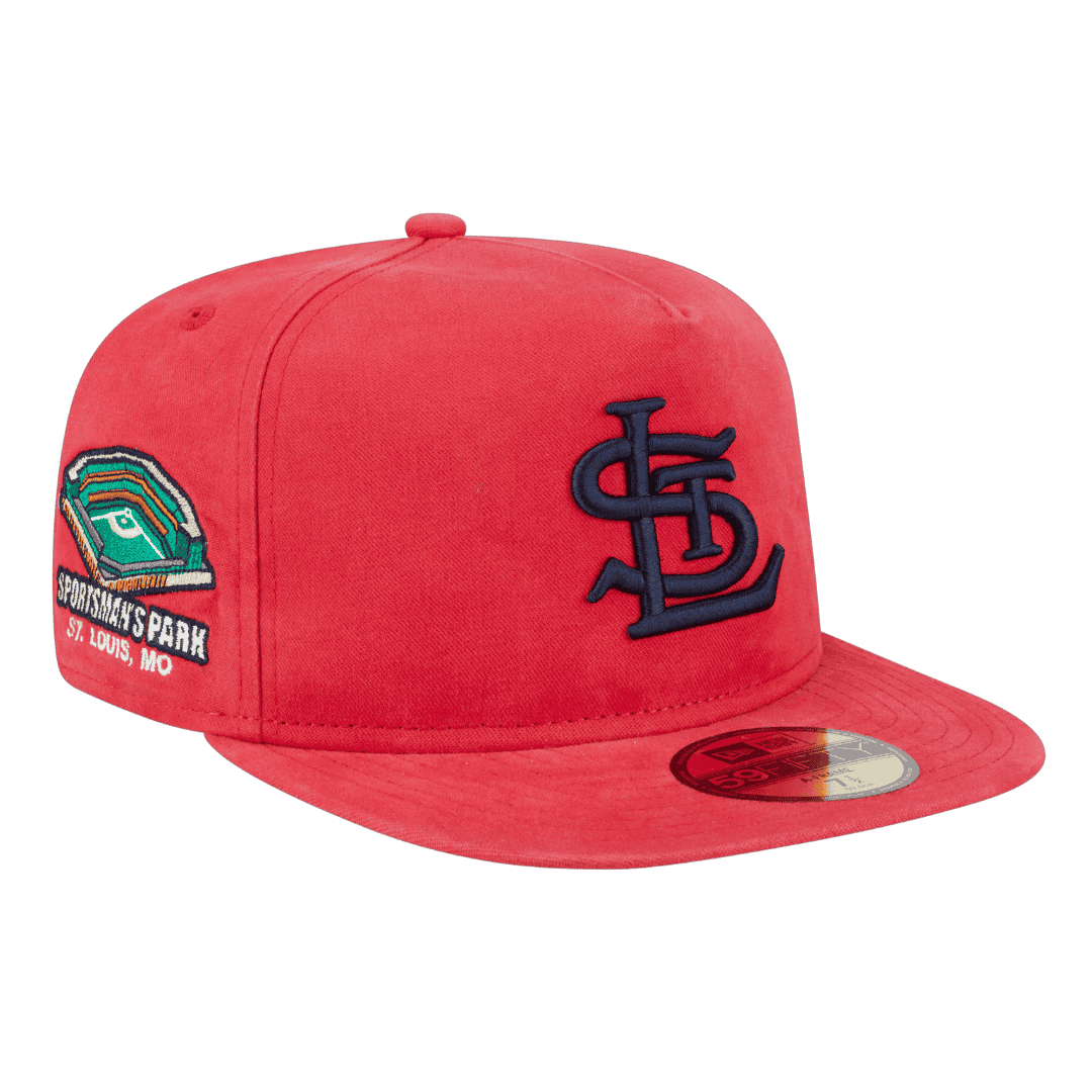 St Louis Cardinals Championship Side Flag New Era Red 59FIFTY A-Frame Fitted Hat