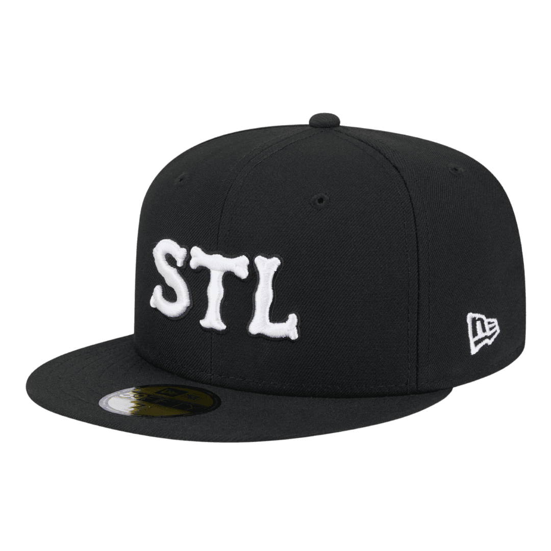St Louis Cardinals City Connect New Era Black & White 59FIFTY Fitted Hat
