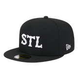 St Louis Cardinals City Connect New Era Black & White 59FIFTY Fitted Hat