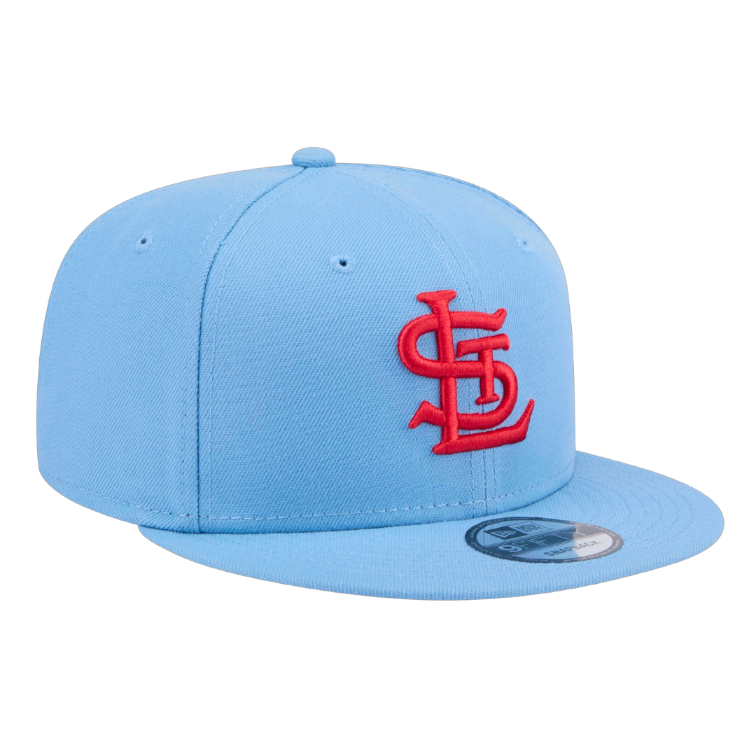 St Louis Cardinals Evergreen Sky Blue 9FIFTY Snapback Hat