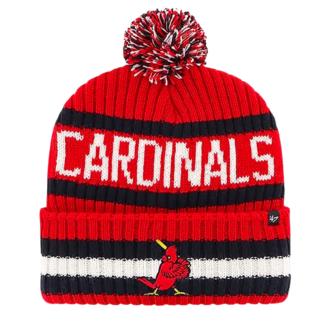 St Louis Cardinals Red Bering Cooperstown Knit Pom Beanie