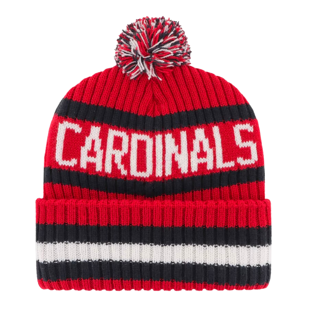 St Louis Cardinals Red Bering Knit Pom Beanie