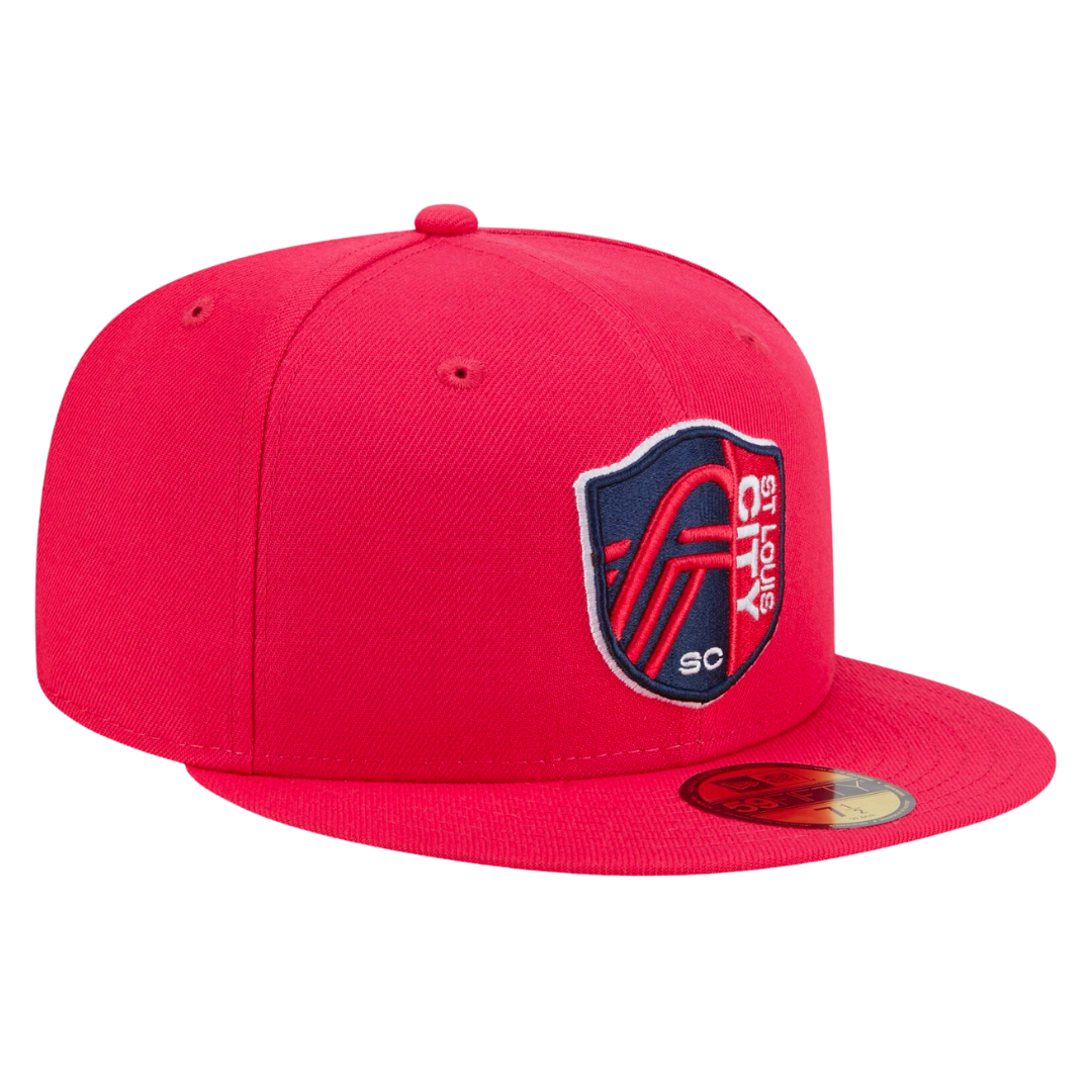St Louis City SC Official Team Color Red New Era 59FIFTY Fitted Hat