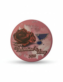 St Louis Blues 2020 Valentine's Day Logo Puck